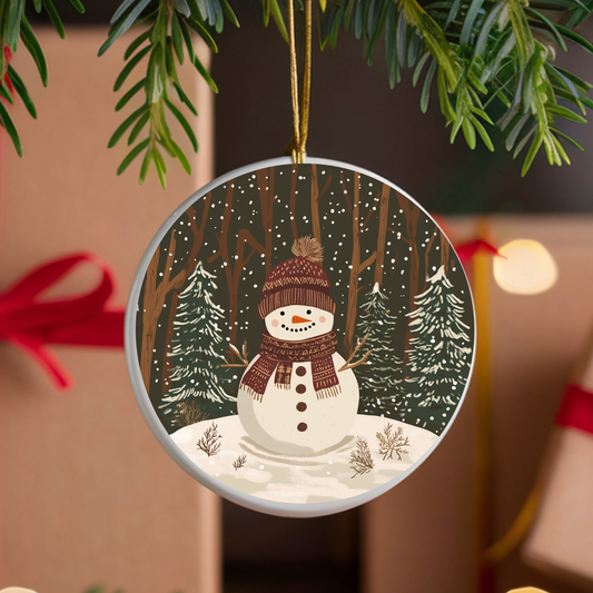 Boho Snowman UVDTF Ornament Decal