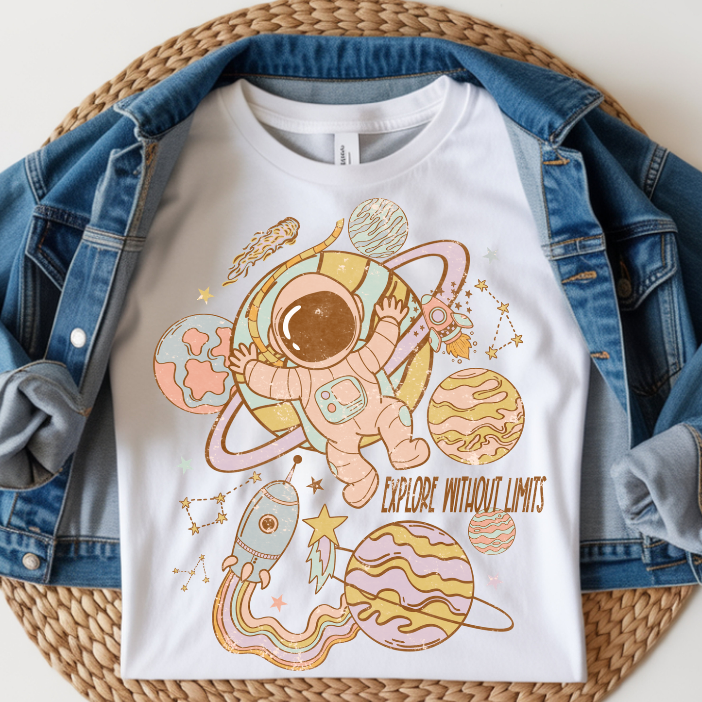 Explore Without Limits Kids DTF Print