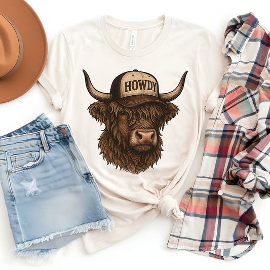 Howdy Cow DTF Print