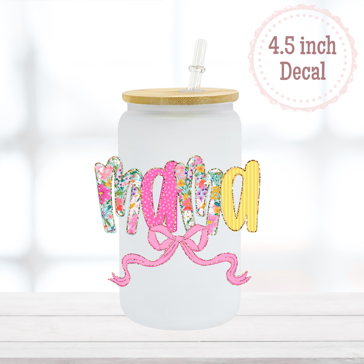 Floral Mama UVDTF Decal