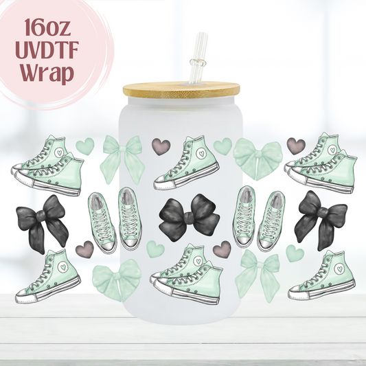 Mint Green Shoes 16oz UVDTF Cup Wrap