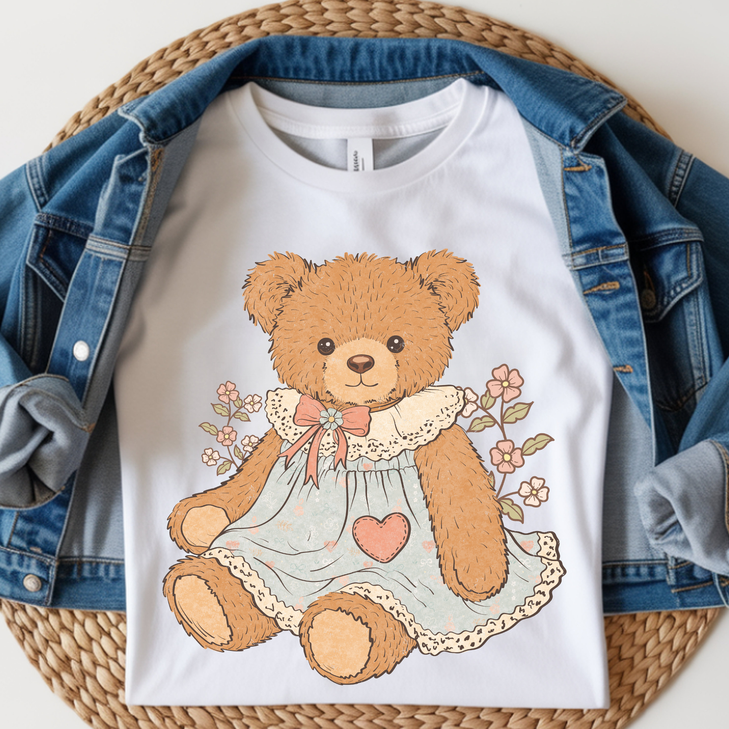 Teddybear DTF Print Adult & Kids