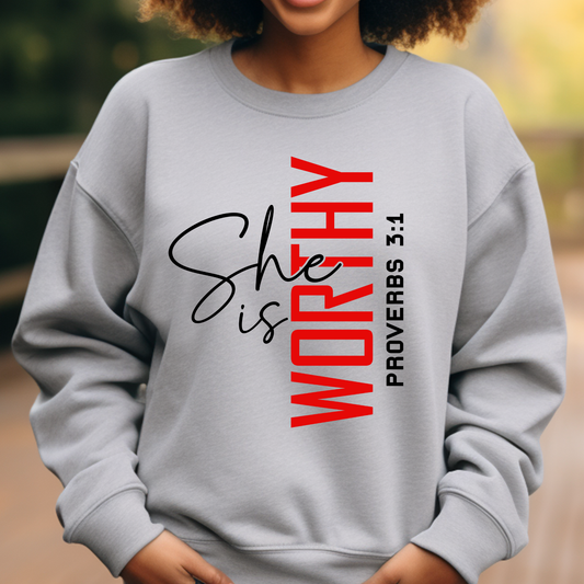 She is Worthy DTF Print