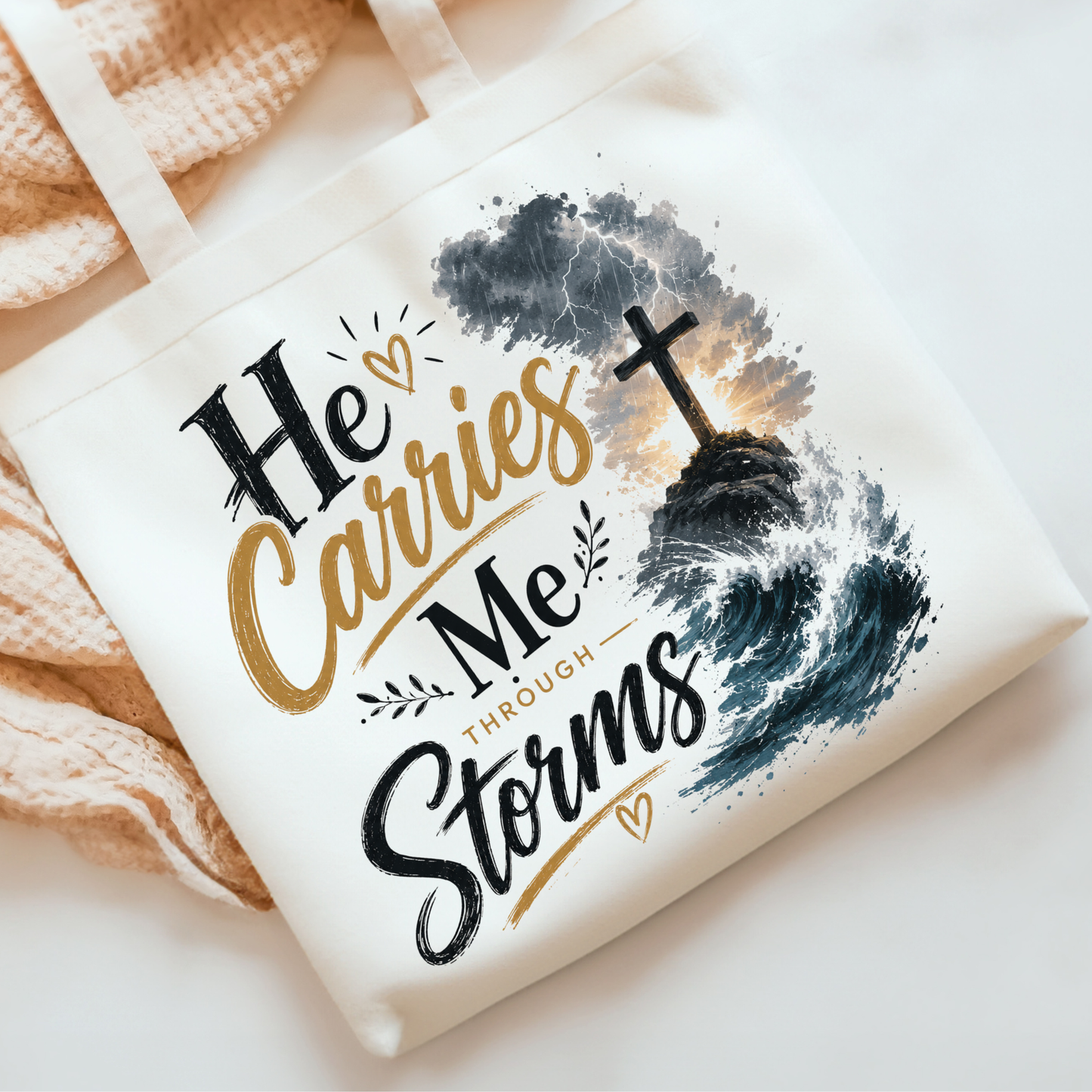 He Carries Me DTF Print