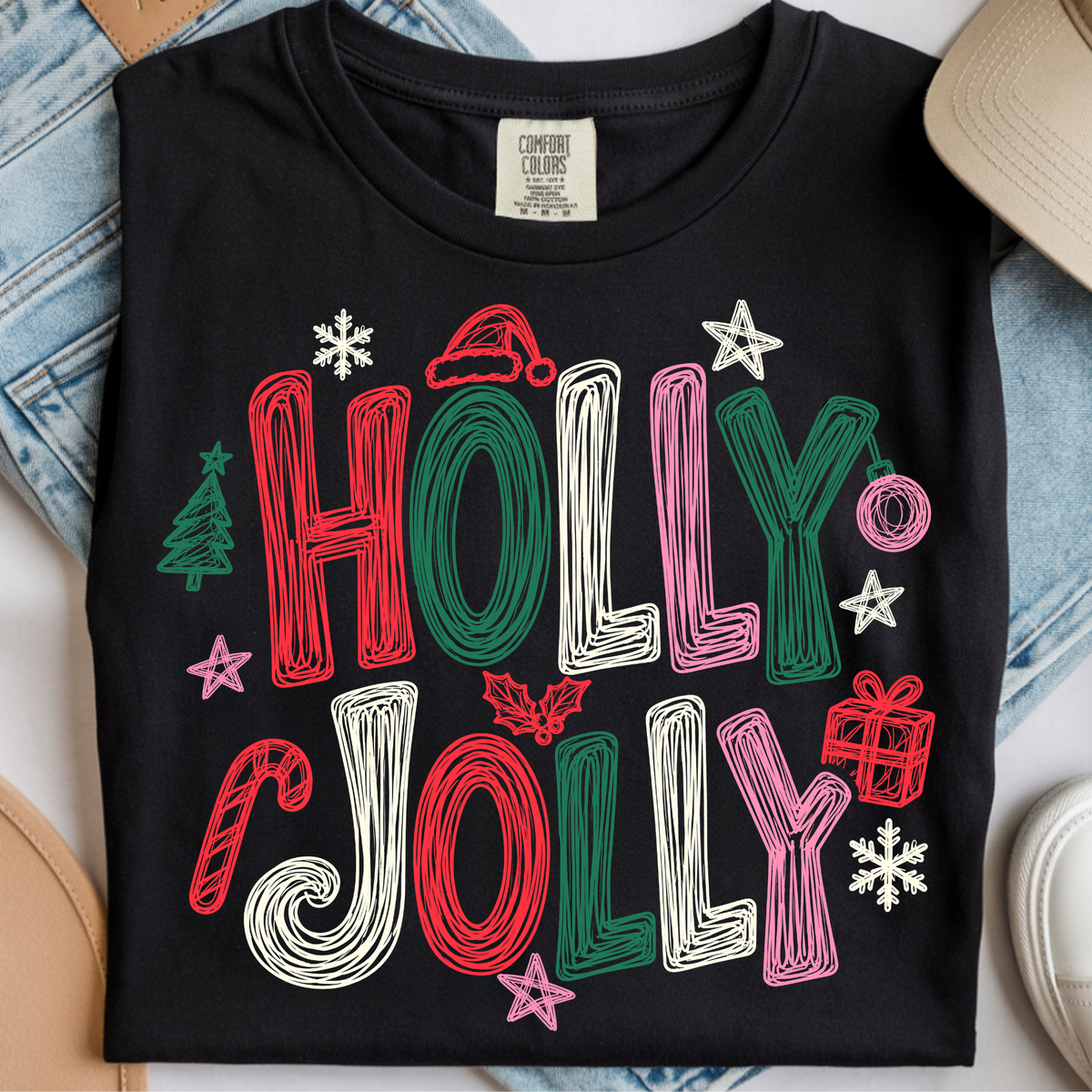 Holly Jolly DTF Print