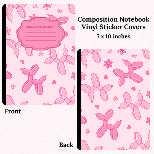Balloon Dogs Notebook Vinyl Cover
