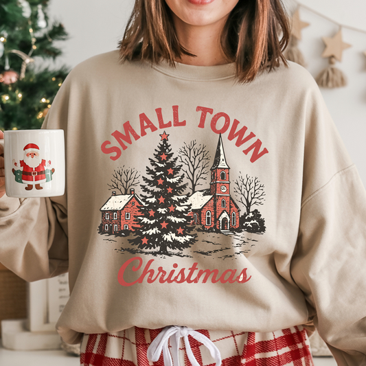 Small Town Christmas DTF Print