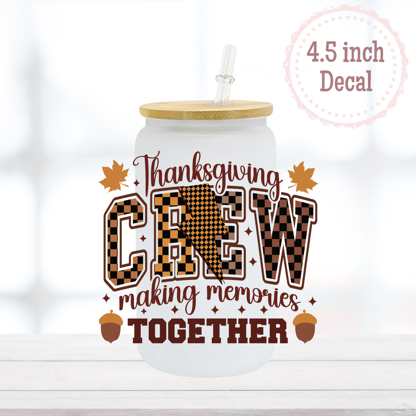 Thanksgiving Crew UVDTF Decal