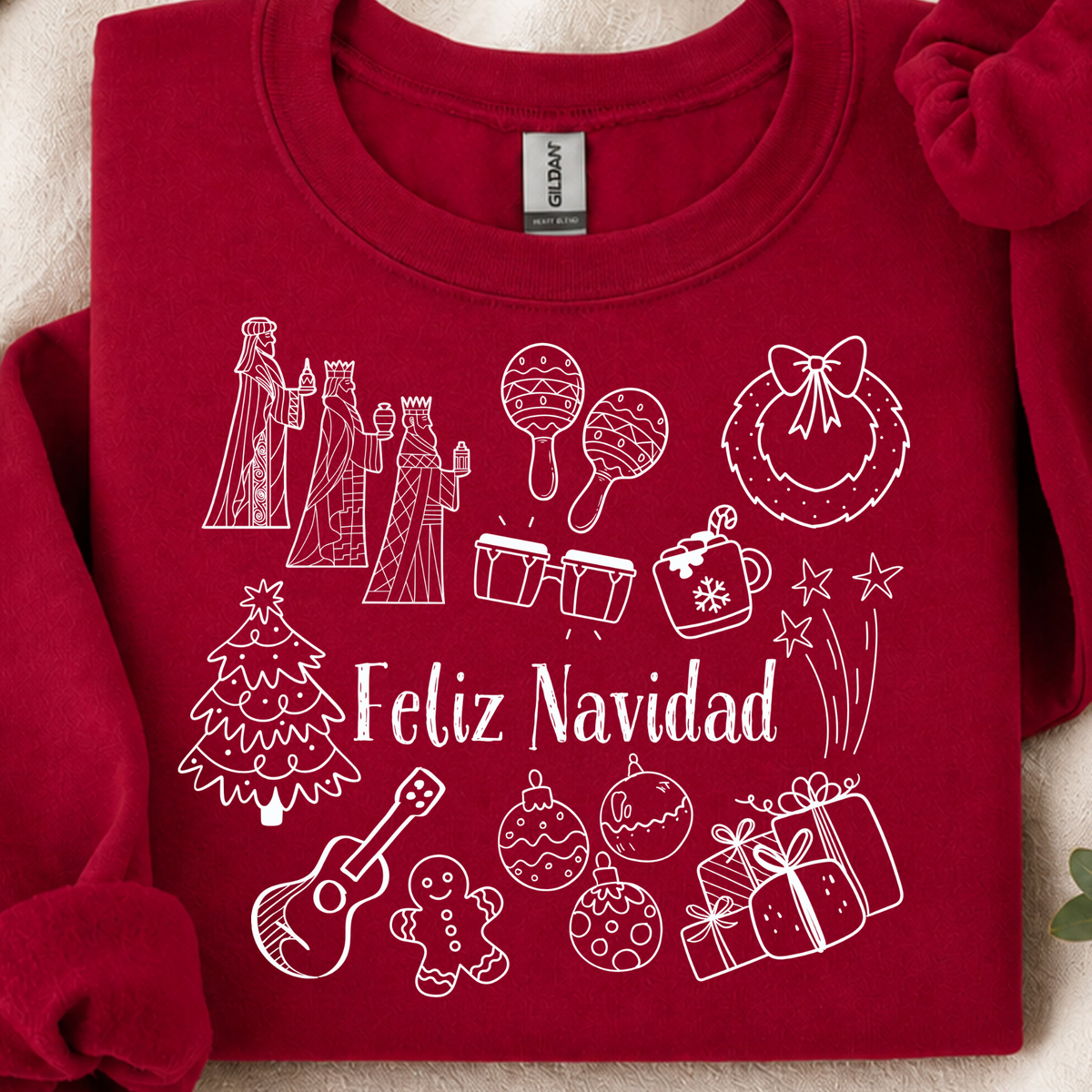 Feliz Navidad DTF Print