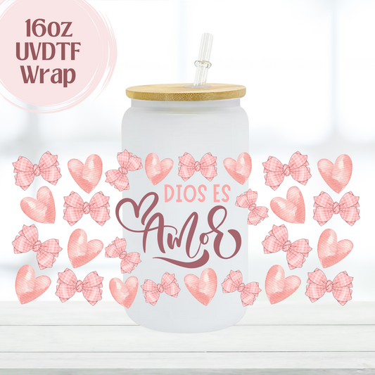 Dios es Amor 16oz UVDTF Cup Wrap