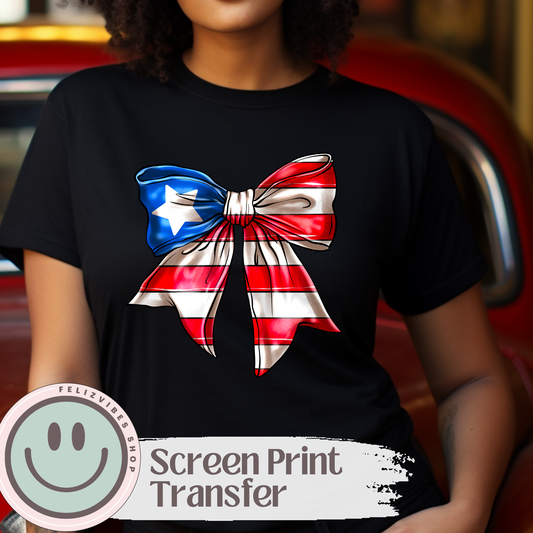 Puerto Rico Bow Screen Print