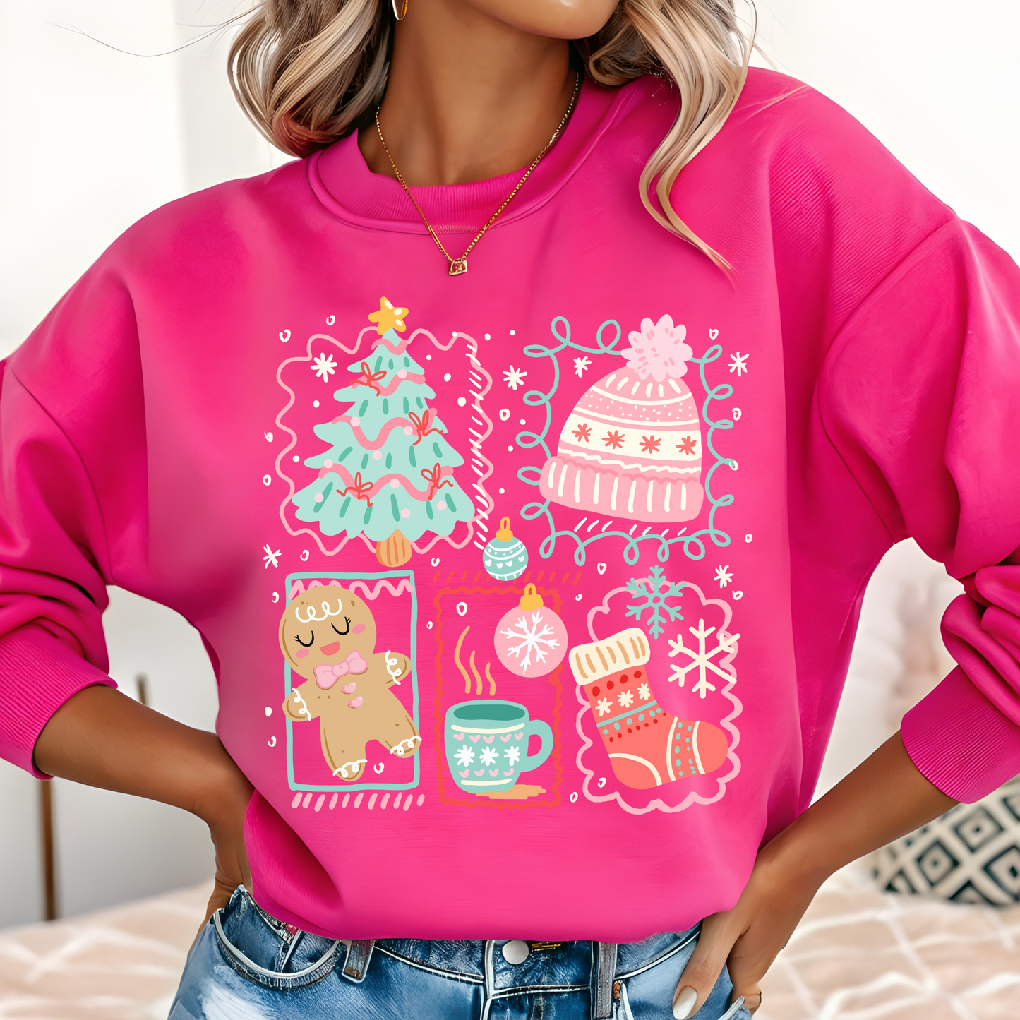 Pastel Christmas DTF Print