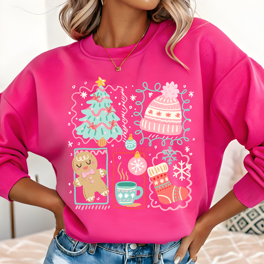 Pastel Christmas DTF Print