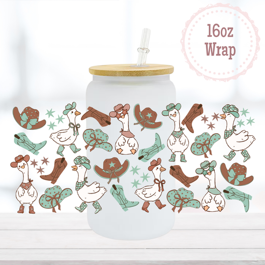 Western Geese 16oz UVDTF Cup Wrap