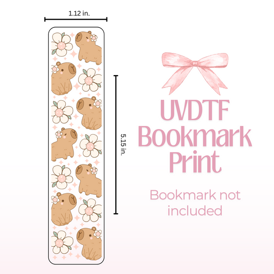 Capybara Double Sided Bookmark