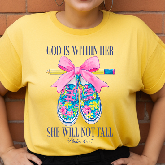 Teacher God is Within Her DTF Print