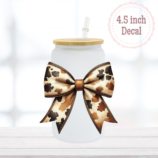 Cow Bow UVDTF Decal