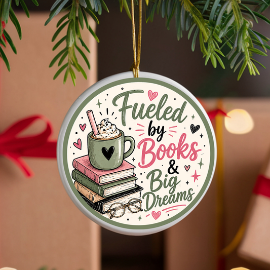 Books and Big Dreams UVDTF Ornament Decal