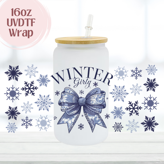 Winter Girly 16oz UVDTF Cup Wrap