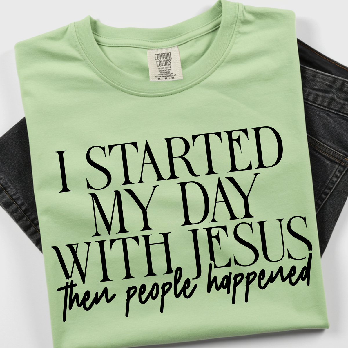 Started the day with Jesus DTF Transfer