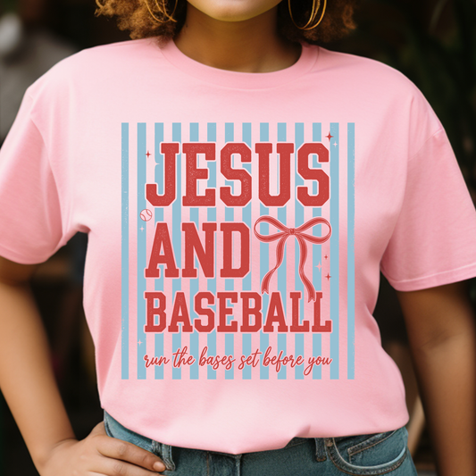 Jesus and Baseball DTF Print