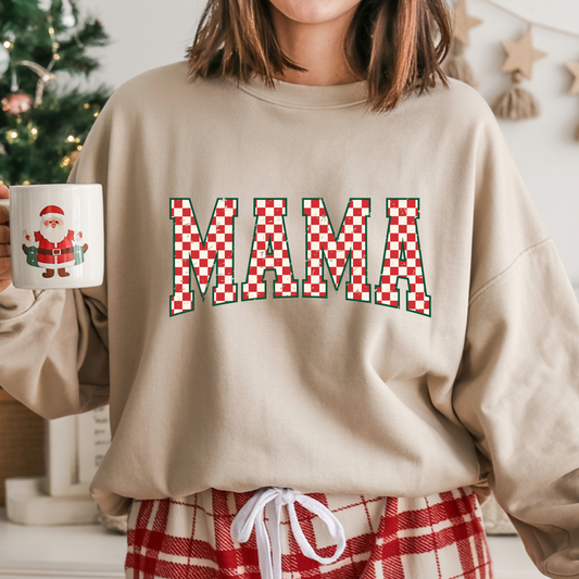 Mama Red and White Screen Print