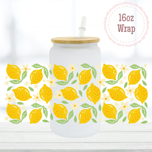 Lemons 16oz UVDTF Cup Wrap