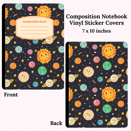 Space Composition Notebook Vinyl Cover