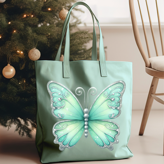 Teal Butterfly DTF Print