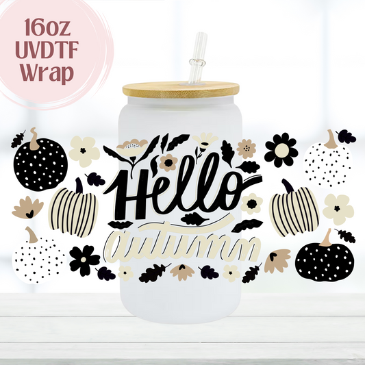 Hello Autumn 16oz UVDTF Cup Wrap