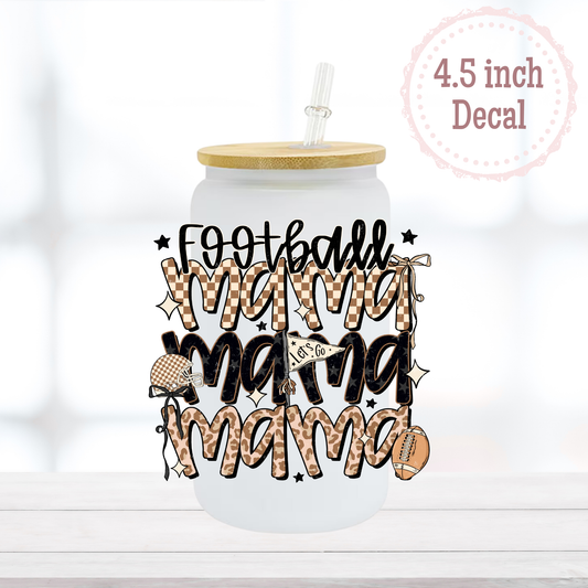 Football Mama UVDTF Decal