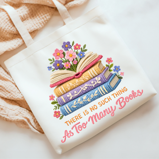 Books Faux Yarn DTF Print