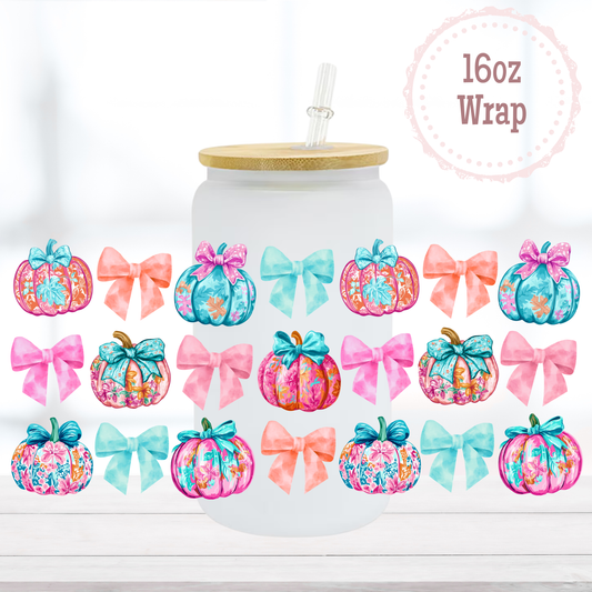 Colourful Pumpkins 16oz UVDTF Cup Wrap