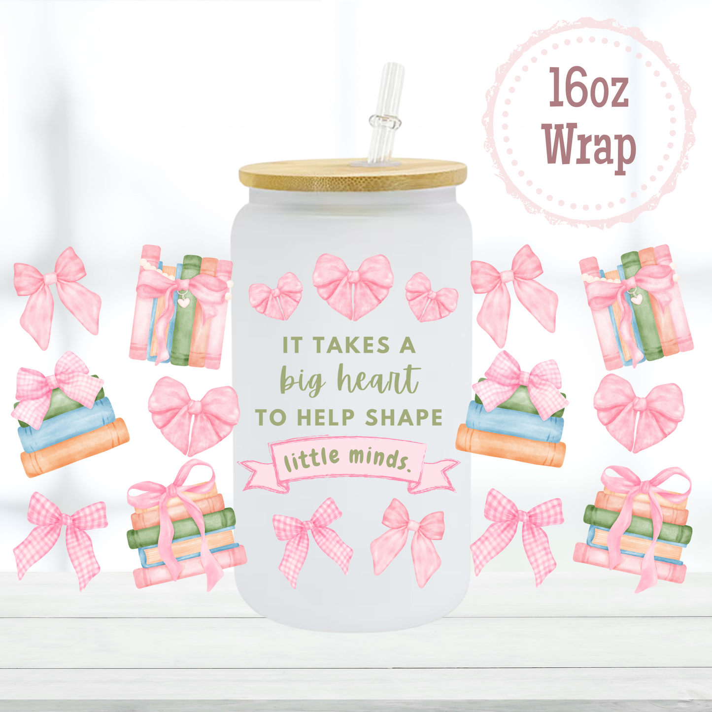 Shape Little Minds 16oz UVDTF Cup Wrap