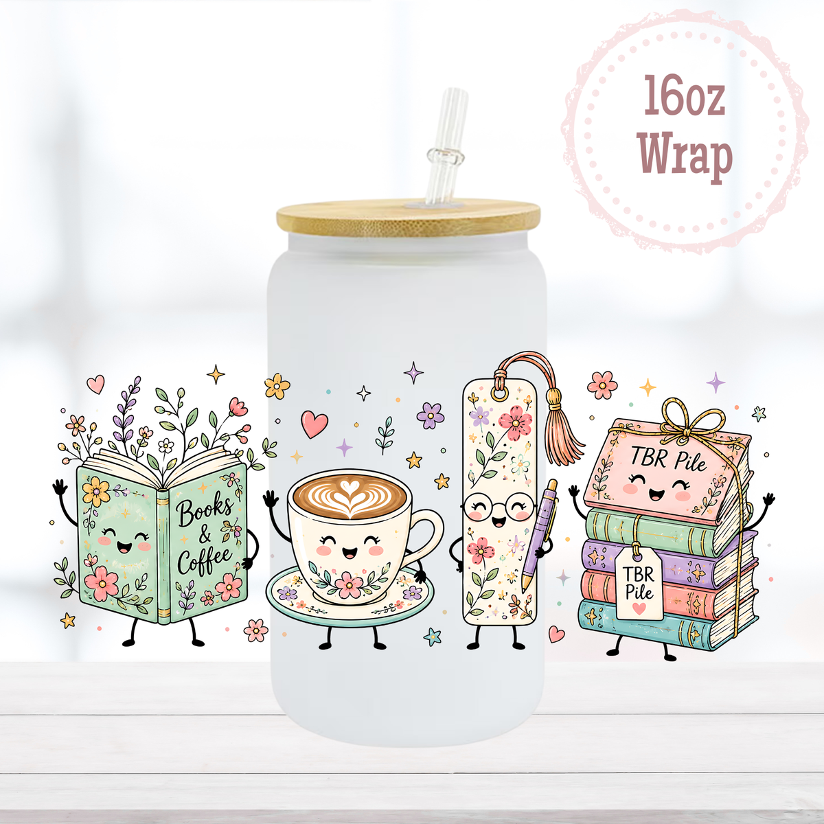 Bookish Cuties 16oz UVDTF Cup Wrap
