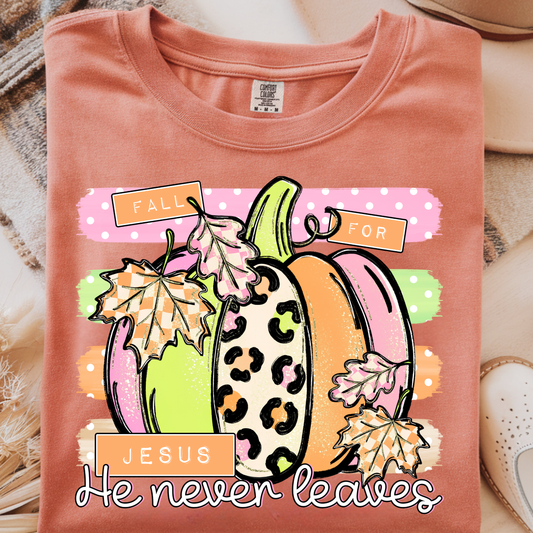 Fall for Jesus DTF Print
