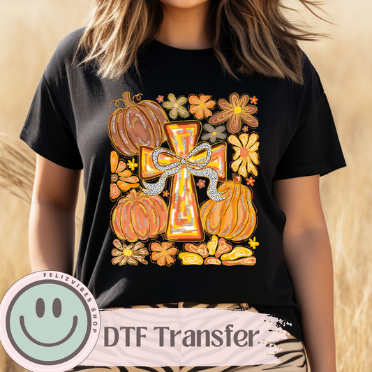Fall Cross DTF Print