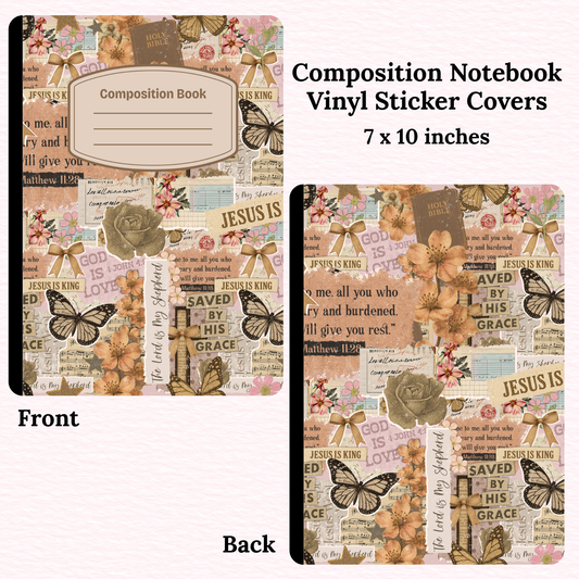 Faith Collage Composition Notebook Vinyl Cover