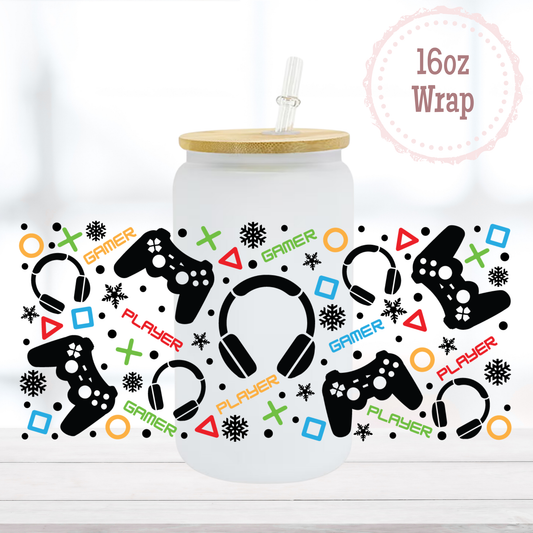 Gamer 16oz UVDTF Cup Wrap