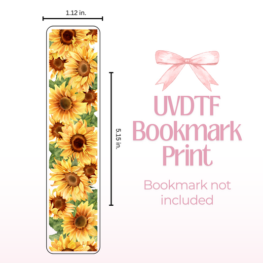 Sunflower Double Sided Bookmark