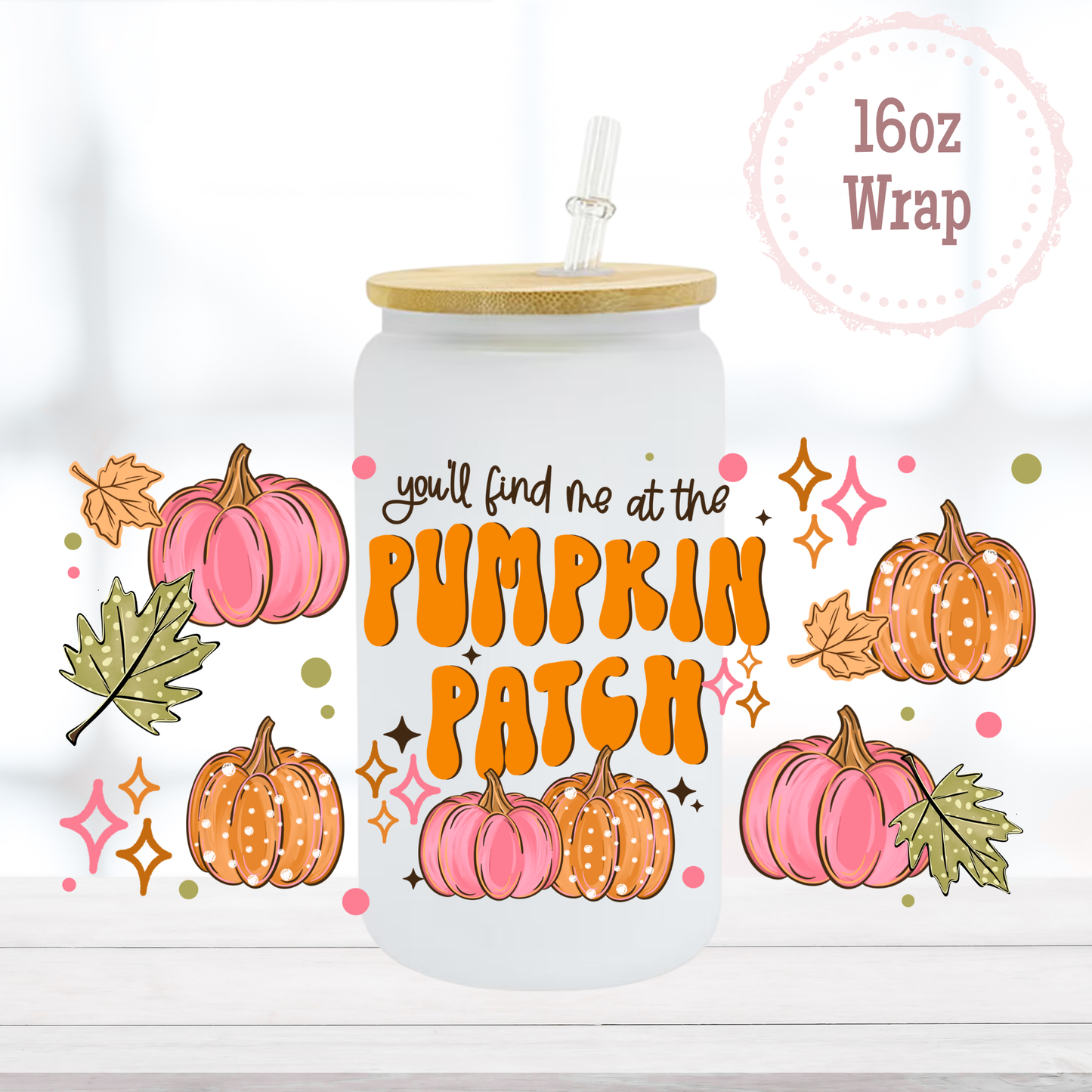 Pumpkin Patch 16oz UVDTF Cup Wrap