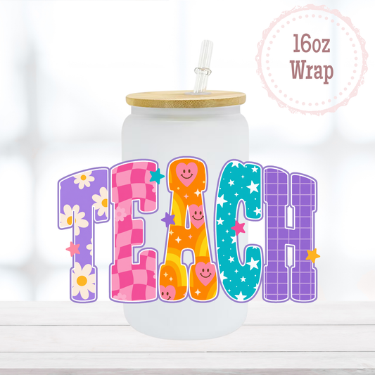 Teach 16oz UVDTF Cup Wrap