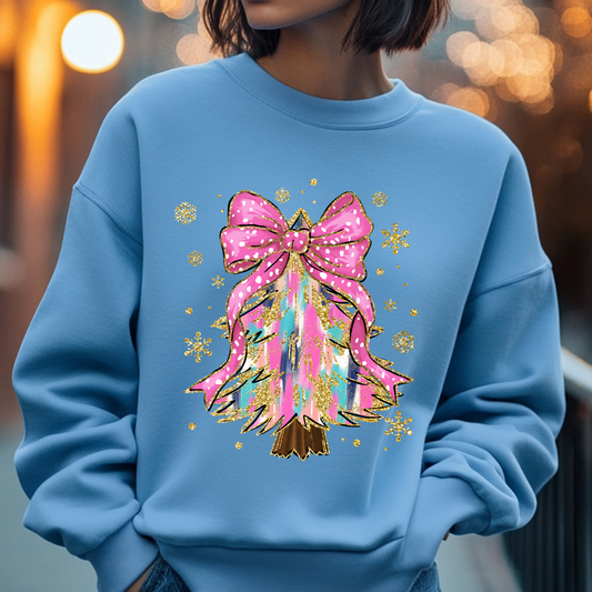 Brushstroke Christmas Tree DTF Print