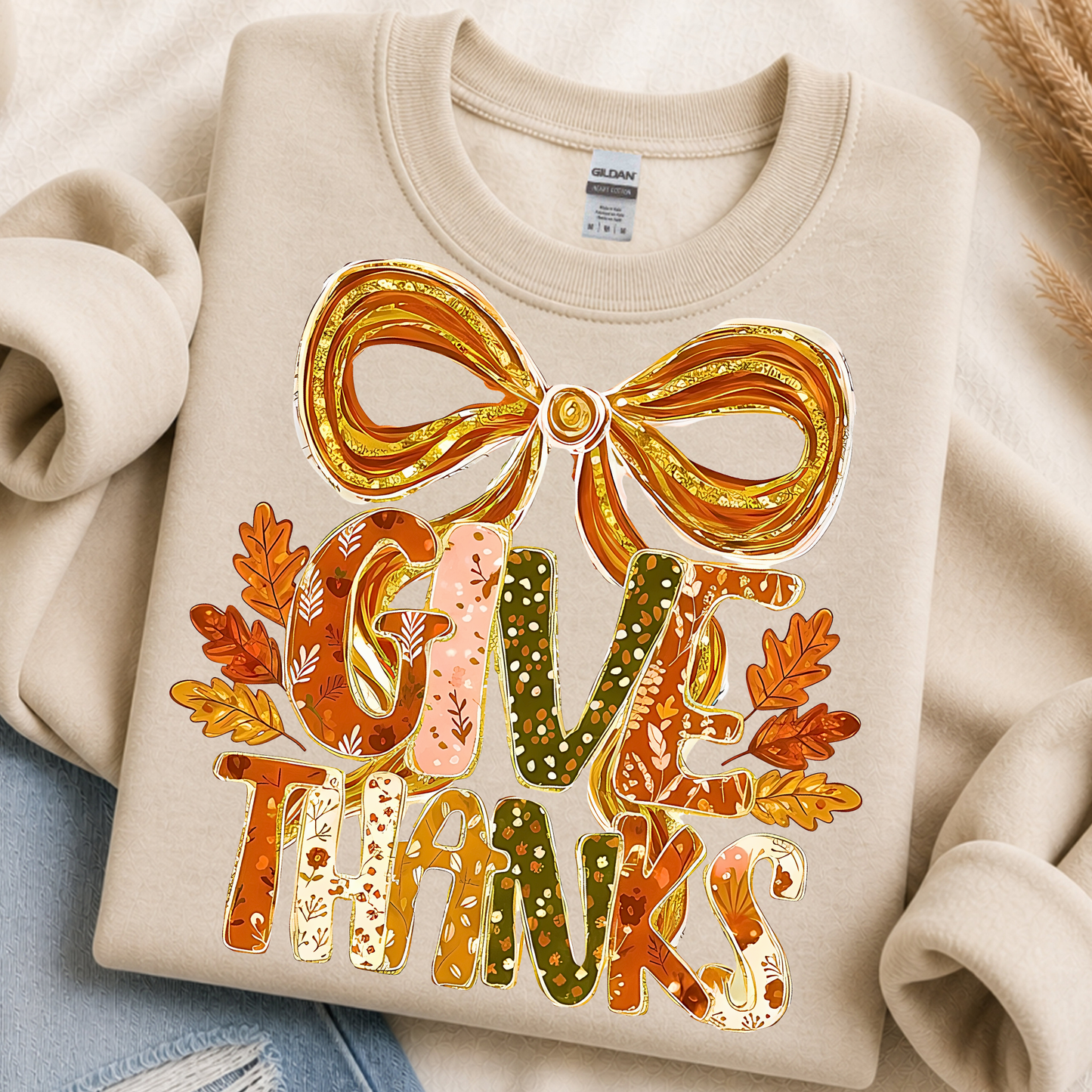 Give Thanks DTF Print