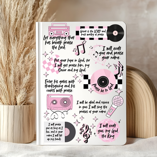 Praise Verses A5 Notebook Decal