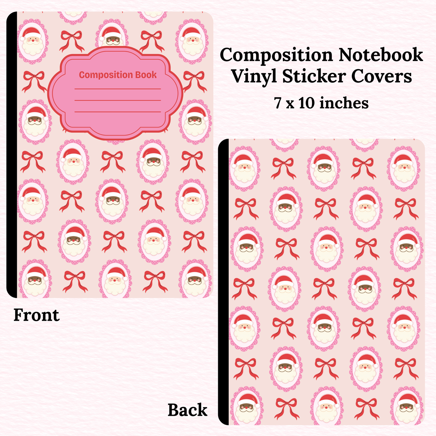 Santas Composition Notebook Vinyl Cover