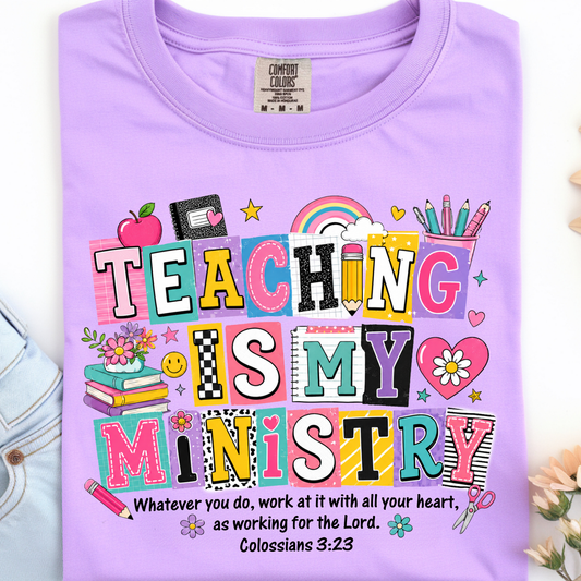 Teaching is my Ministry DTF Print