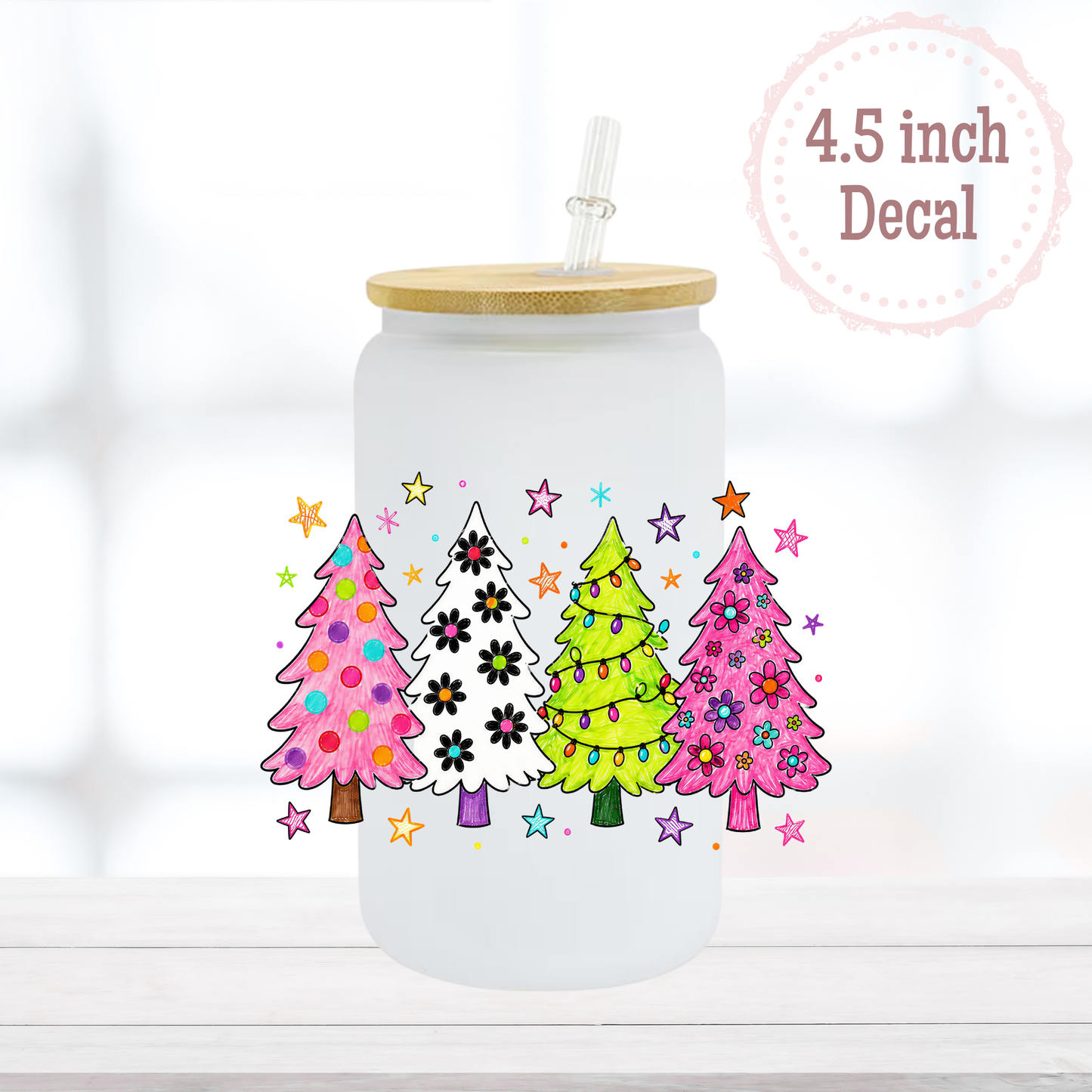 Colourful Trees UVDTF Decal