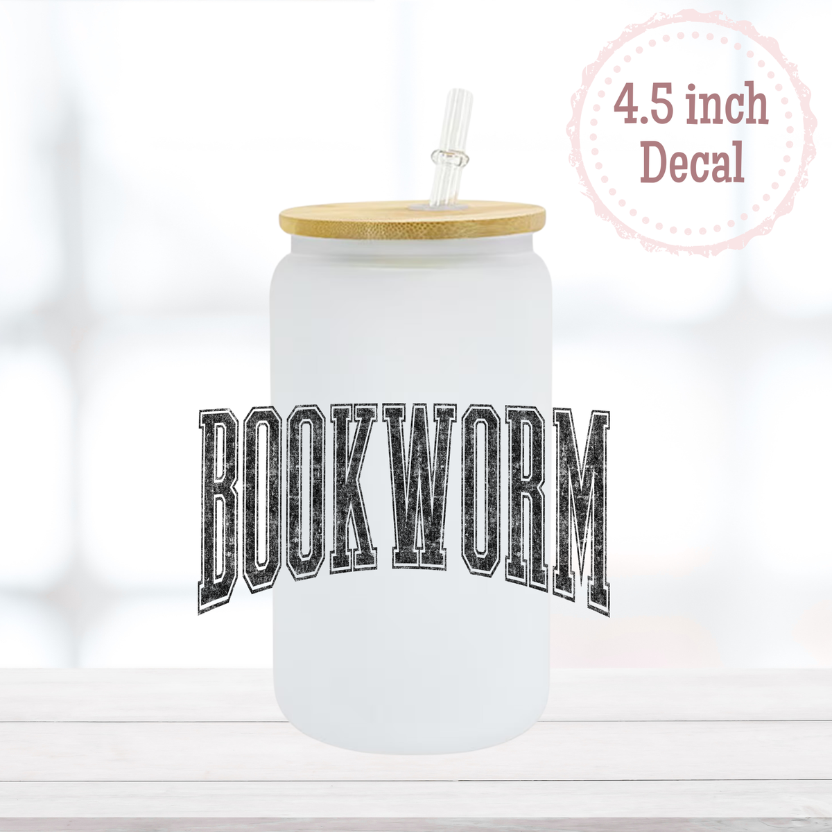 Bookworm UVDTF Decal