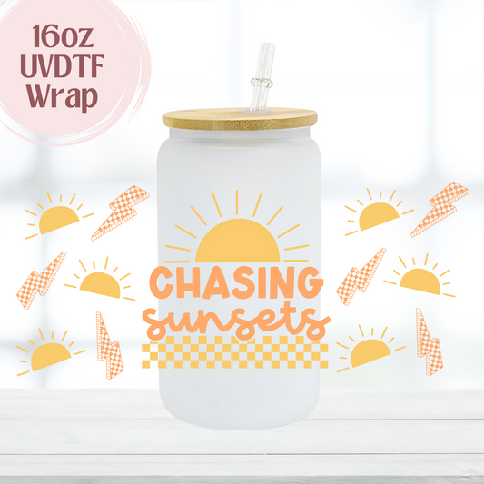 Chasing Sunsets 16oz UVDTF Cup Wrap